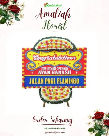 Sewa Papan Bunga Gedung Smesco